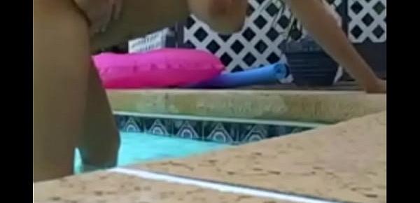 Getting Naked And Having Fun In The Pool Loving Moment